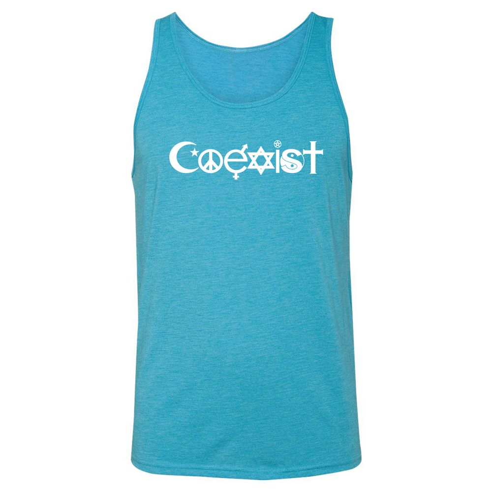 Unisex Jersey Tank - N2J1U3S5 - Aqua Triblend - 3