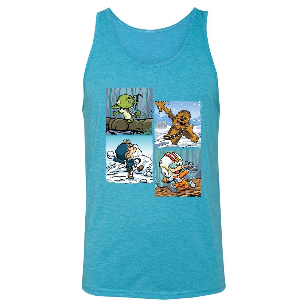 Unisex Jersey Tank - MZ3GY1NM - Aqua Triblend - 3