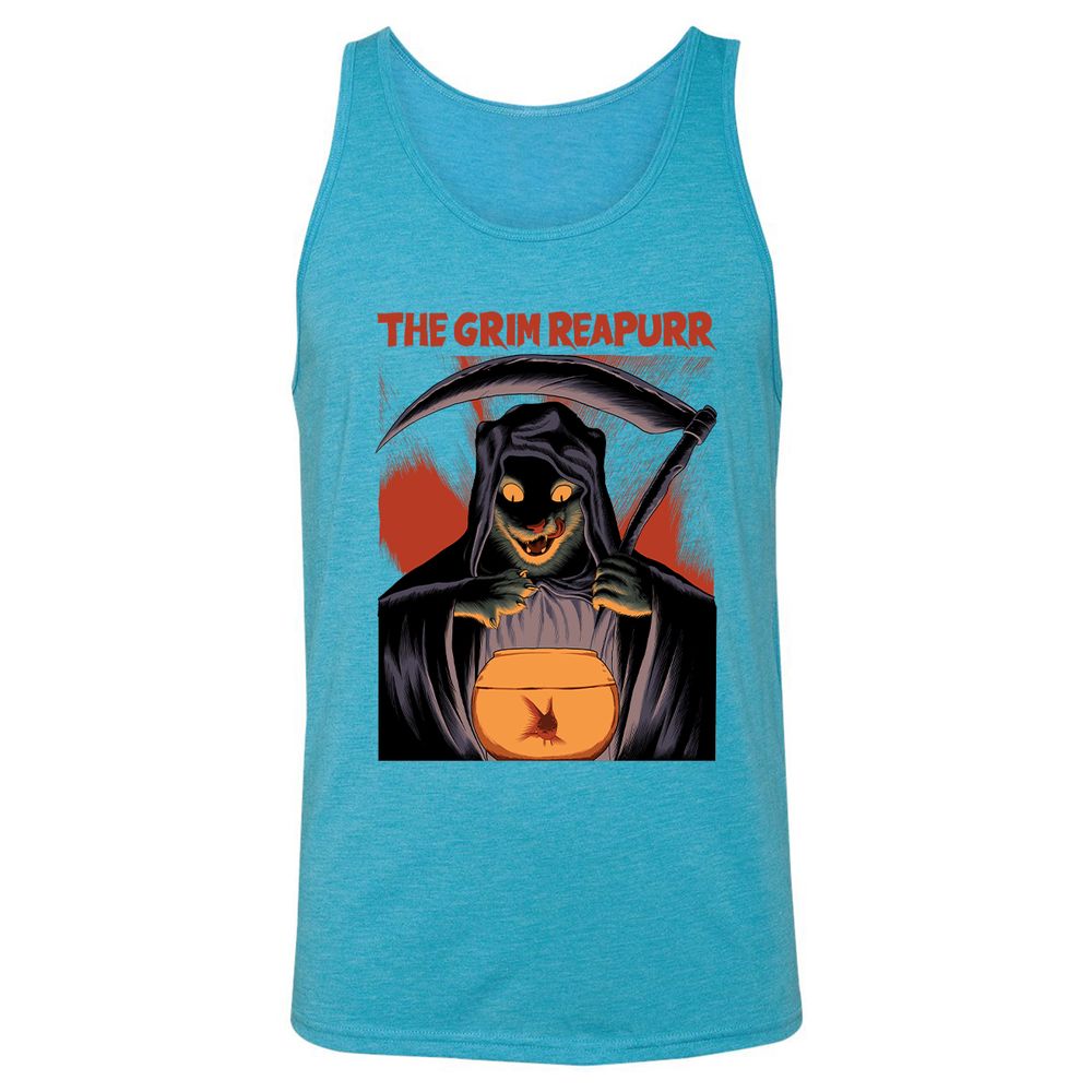 Unisex Jersey Tank - P44SB8ZG - Aqua Triblend - 3