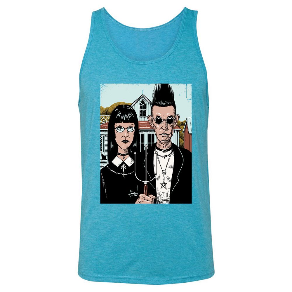 Unisex Jersey Tank - 5931P7P9 - Aqua Triblend - 3