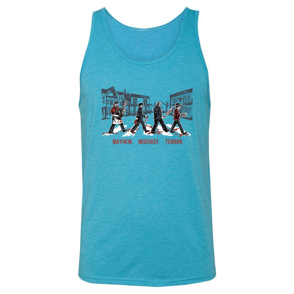 Unisex Jersey Tank - PMQZC27Z - Aqua Triblend - 3