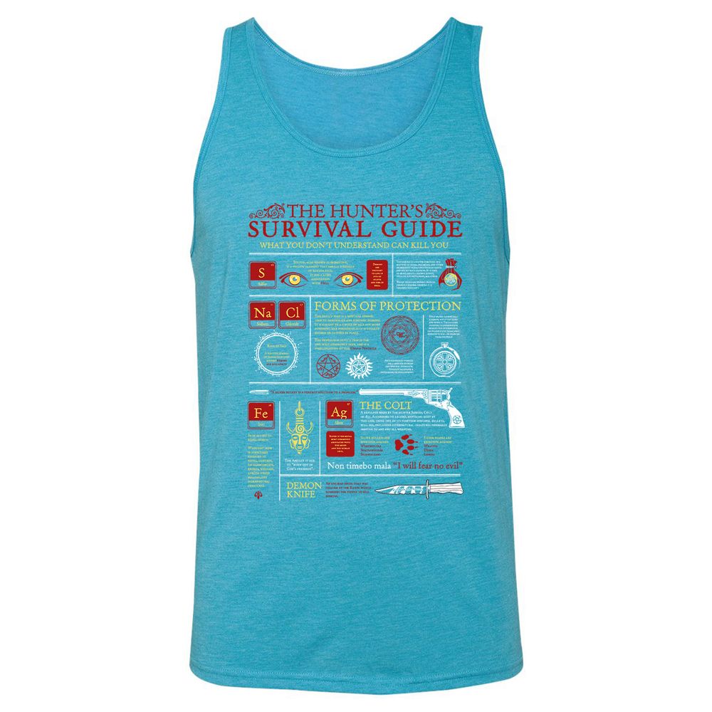 Unisex Jersey Tank - ZSTQVVV3 - Aqua Triblend - 3