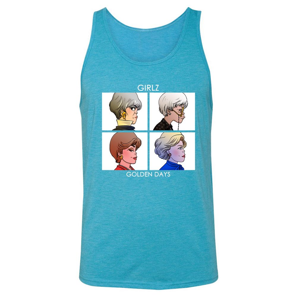 Unisex Jersey Tank - YU3RYV8M - Aqua Triblend - 3