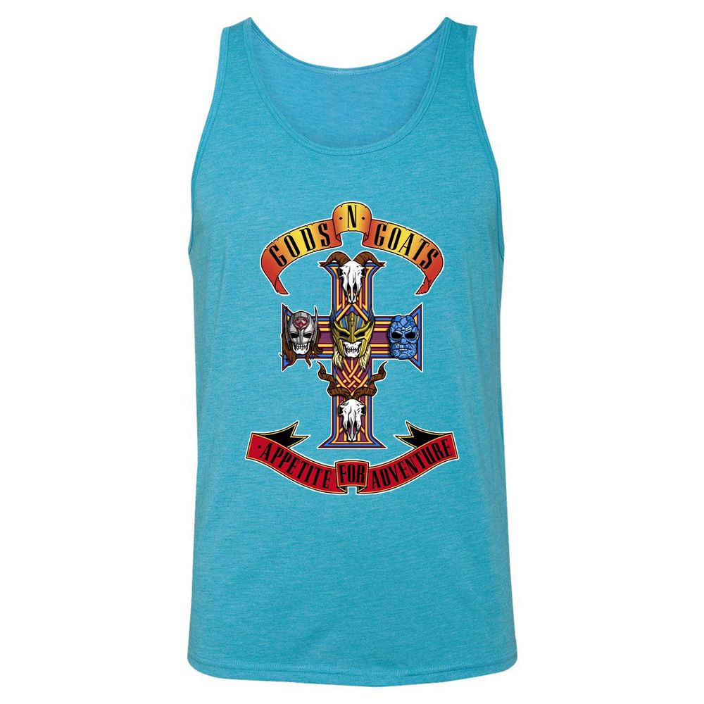 Unisex Jersey Tank - LBCKENXC - Aqua Triblend - 3