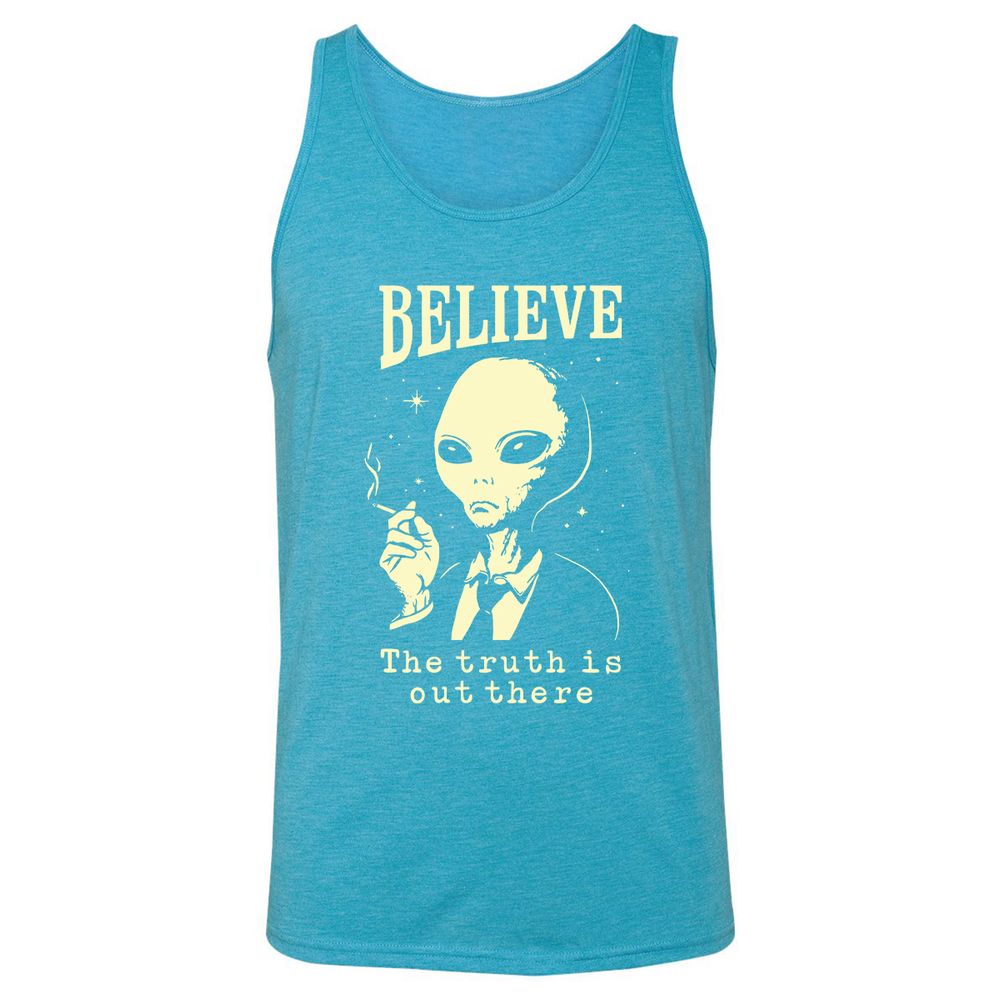 Unisex Jersey Tank - 9X1JT78F - Aqua Triblend - 3