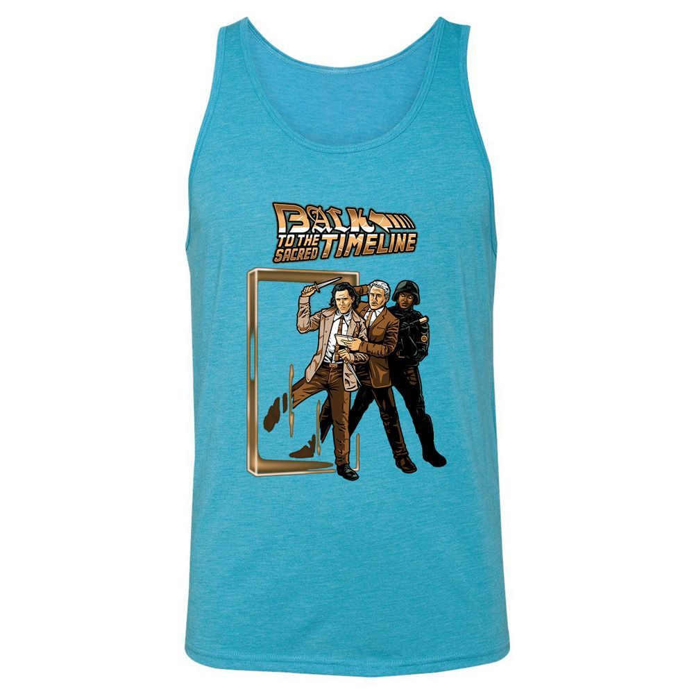 Unisex Jersey Tank - MAAALU8Z - Aqua Triblend - 3