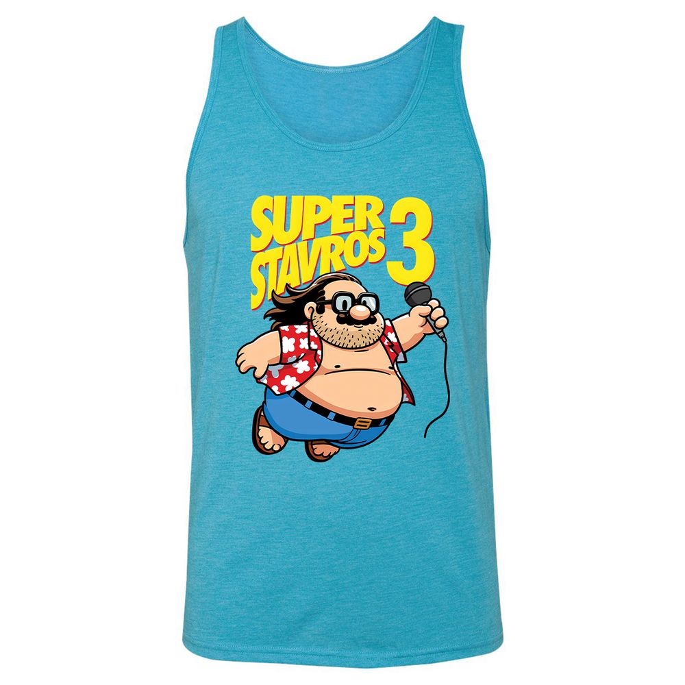 Unisex Jersey Tank - WA7PJUZC - Aqua Triblend - 3
