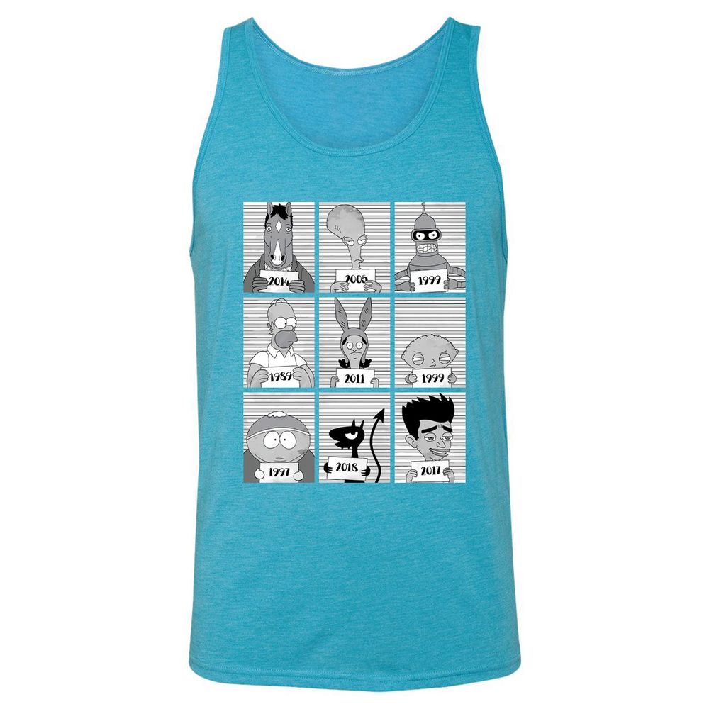 Unisex Jersey Tank - S9EK3C9M - Aqua Triblend - 3