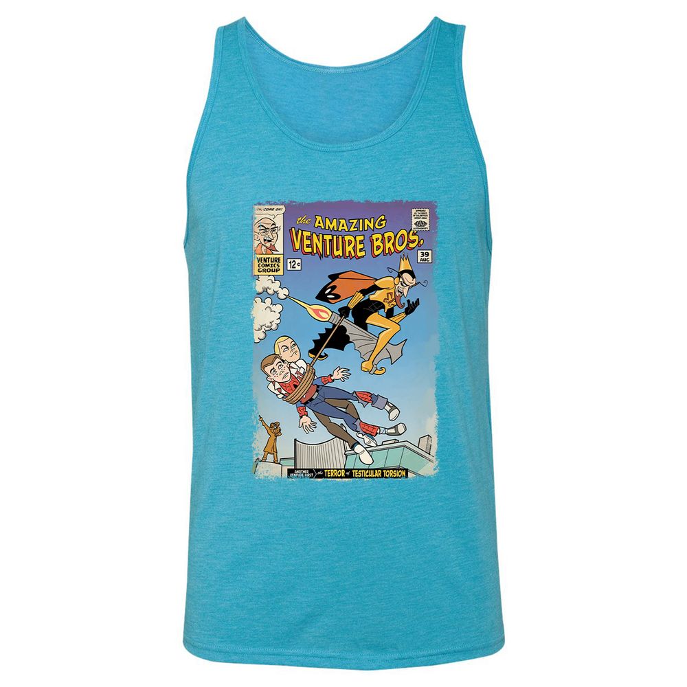 Unisex Jersey Tank - G3STYTEC - Aqua Triblend - 3