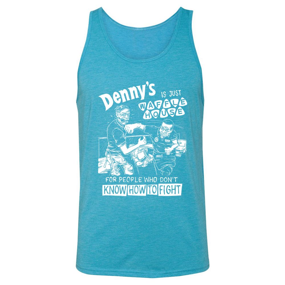 Unisex Jersey Tank - T9Y76B95 - Aqua Triblend - 3