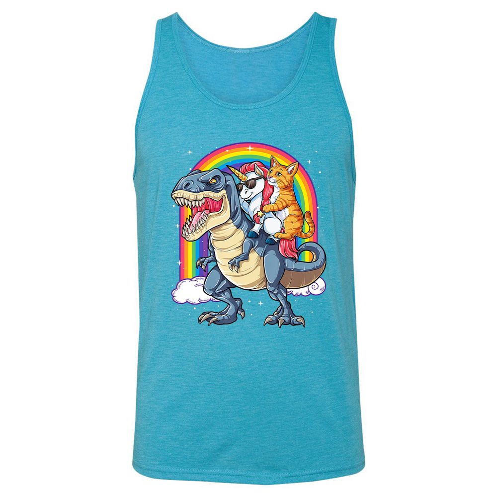 Unisex Jersey Tank - 1S4YRJTR - Aqua Triblend - 3