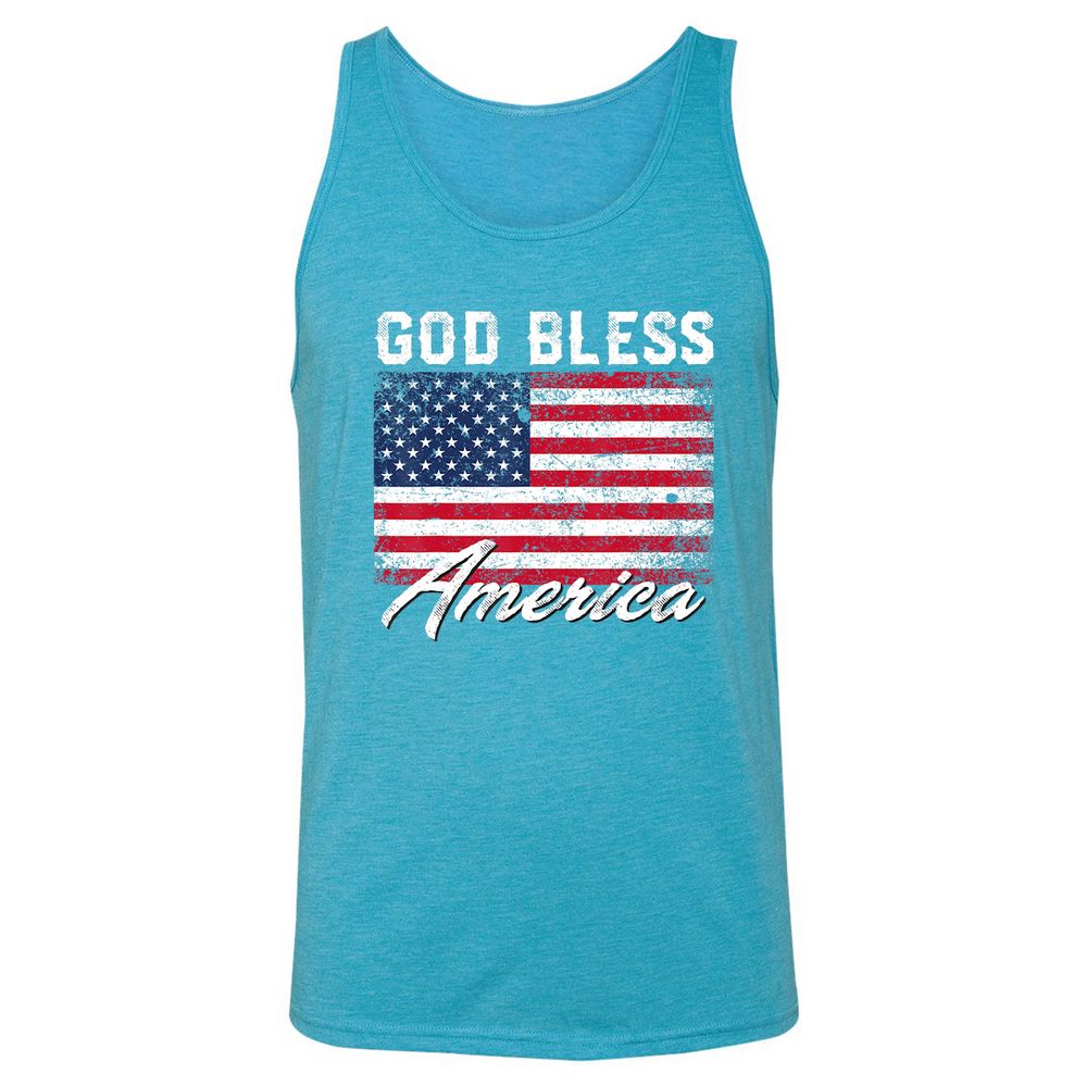 Unisex Jersey Tank - SH66MSA1 - Aqua Triblend - 3