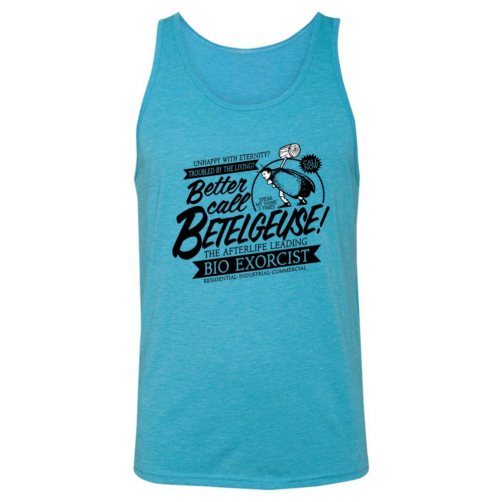 Unisex Jersey Tank - AUF78MZS - Aqua Triblend - 3