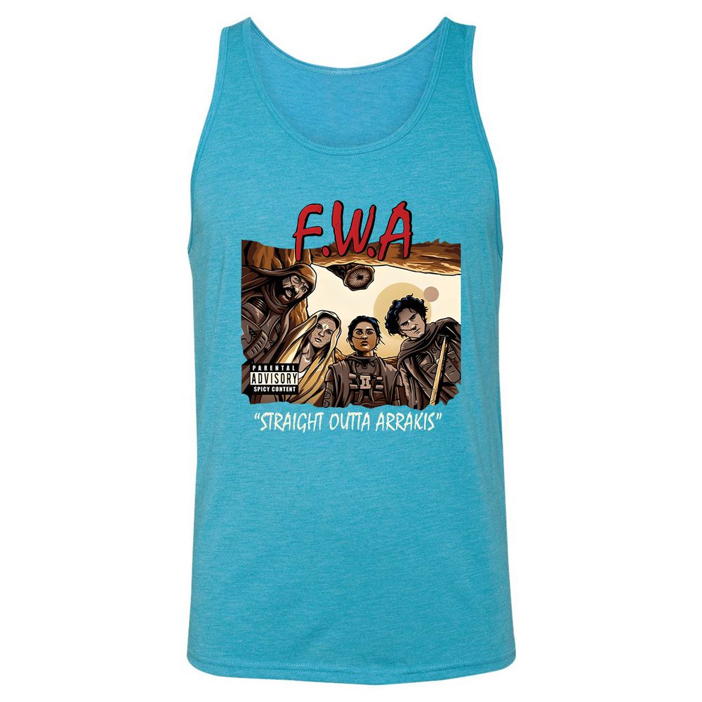 Unisex Jersey Tank - ZTXZQF6U - Aqua Triblend - 3