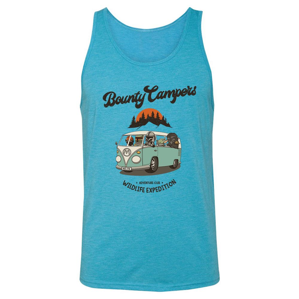 Unisex Jersey Tank - D263LMAR - Aqua Triblend - 3