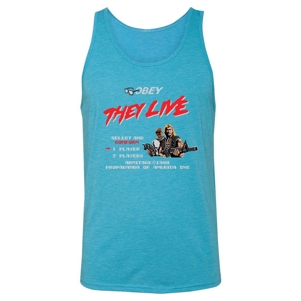 Unisex Jersey Tank - BZA886S9 - Aqua Triblend - 3