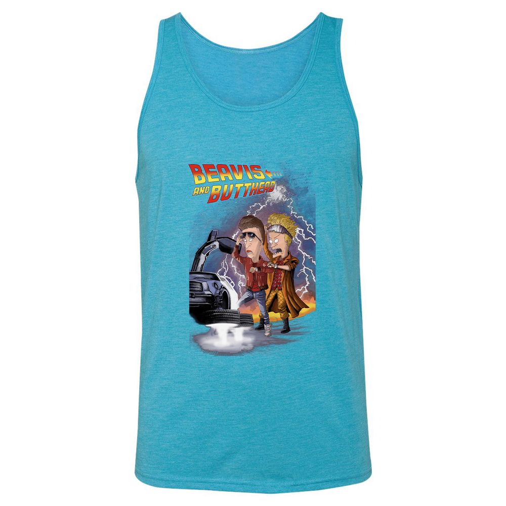 Unisex Jersey Tank - H1QBWYXV - Aqua Triblend - 3