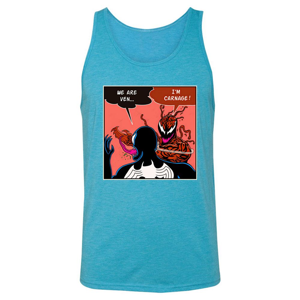 Unisex Jersey Tank - UEGLUTA7 - Aqua Triblend - 3