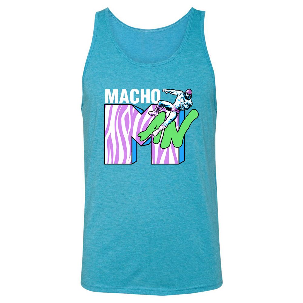 Unisex Jersey Tank - X12BW7W1 - Aqua Triblend - 3