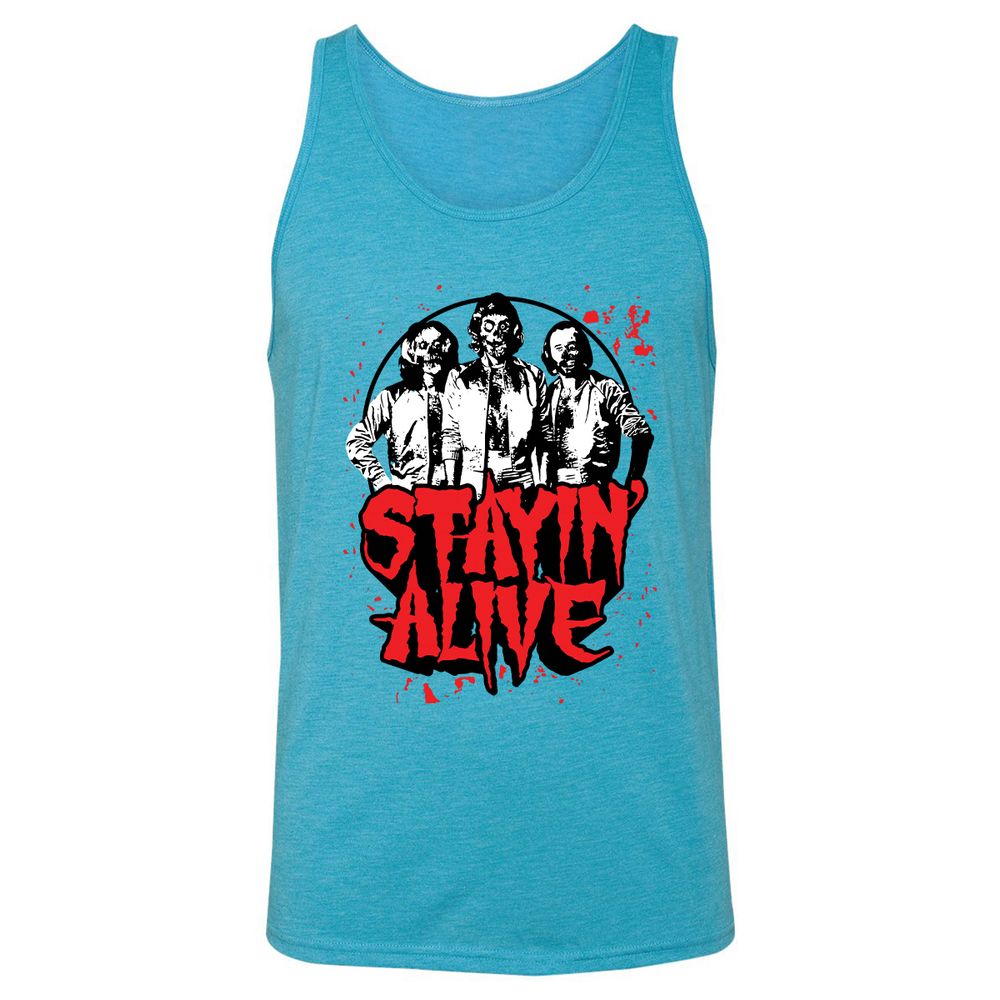 Bee Gees Stay Alive - Aqua Triblend - 3