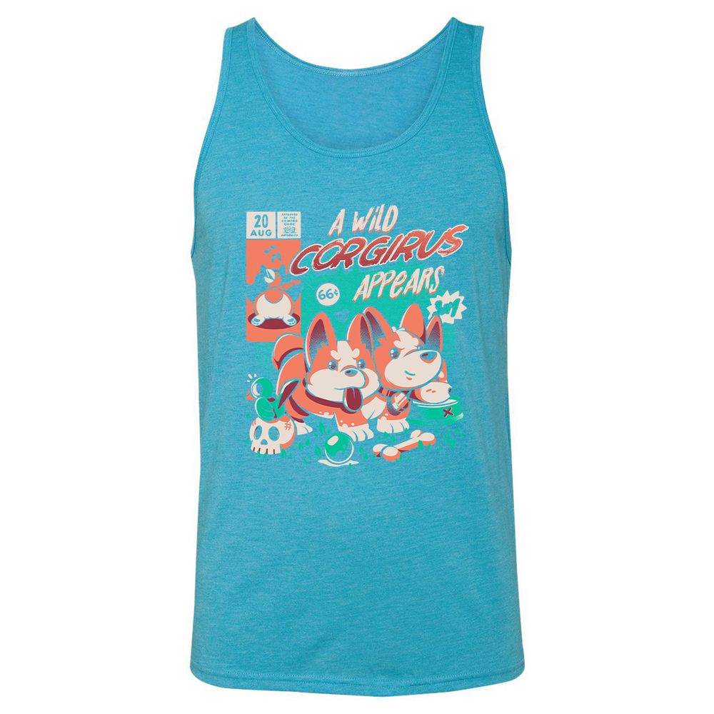 Unisex Jersey Tank - JMCBFZ3P - Aqua Triblend - 3