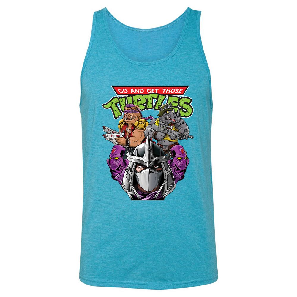 Unisex Jersey Tank - KG5BHEC8 - Aqua Triblend - 3