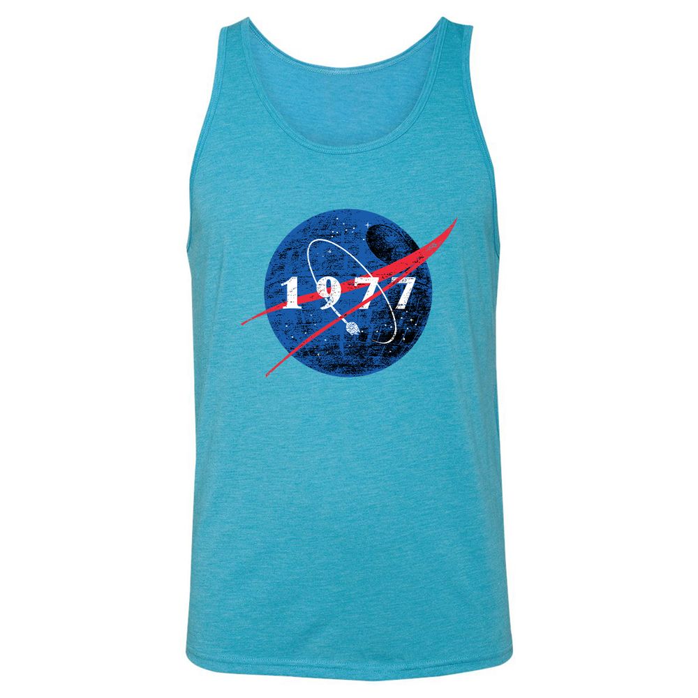 Unisex Jersey Tank - HGAPW677 - Aqua Triblend - 3