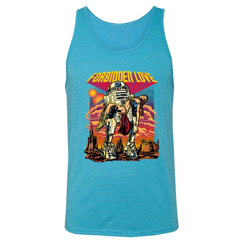 Unisex Jersey Tank - M2869DKH - Aqua Triblend - 3
