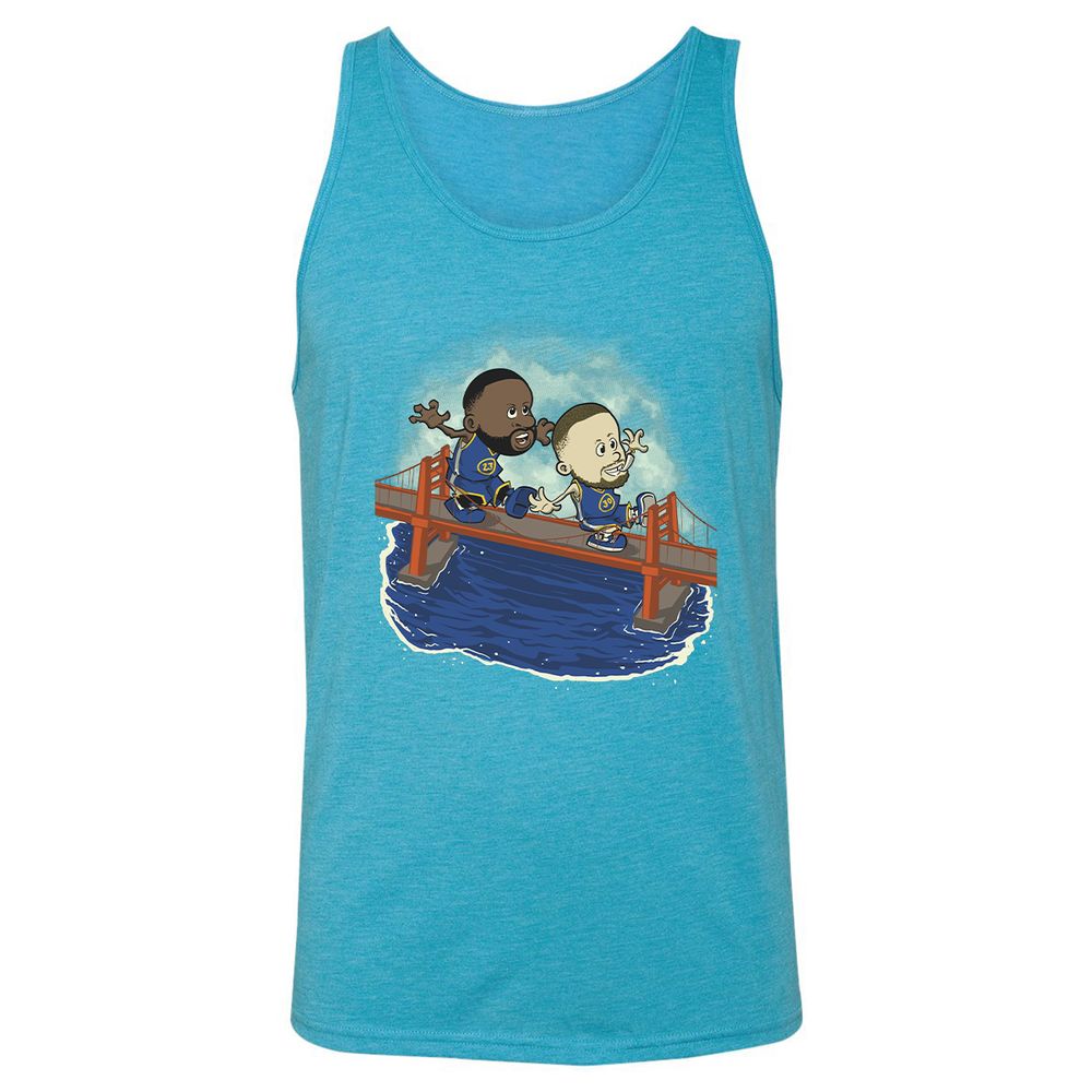 Unisex Jersey Tank - X6KHC7V7 - Aqua Triblend - 3