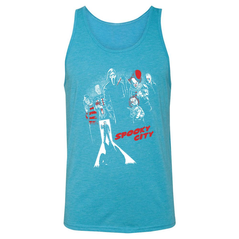 Unisex Jersey Tank - D7FPC5F6 - Aqua Triblend - 3