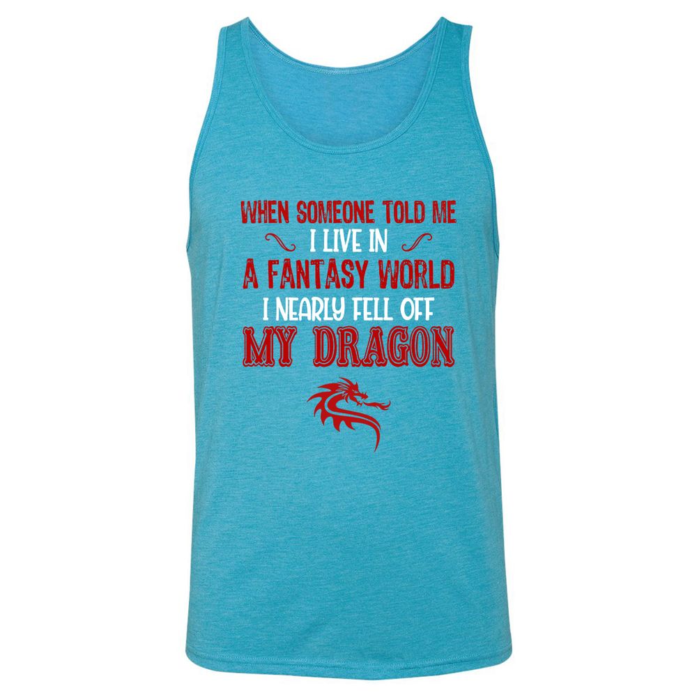 Unisex Jersey Tank - 47SWS6KP - Aqua Triblend - 3