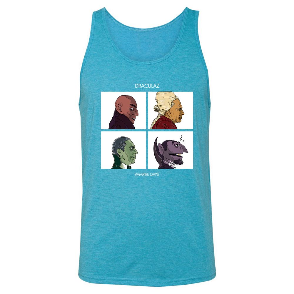 Unisex Jersey Tank - T55NSG8G - Aqua Triblend - 3