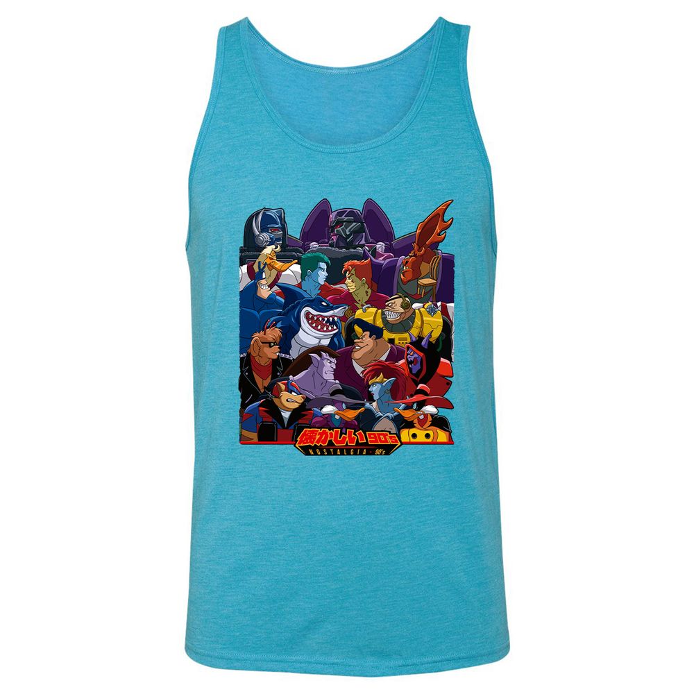 Unisex Jersey Tank - 4BZ641T1 - Aqua Triblend - 3