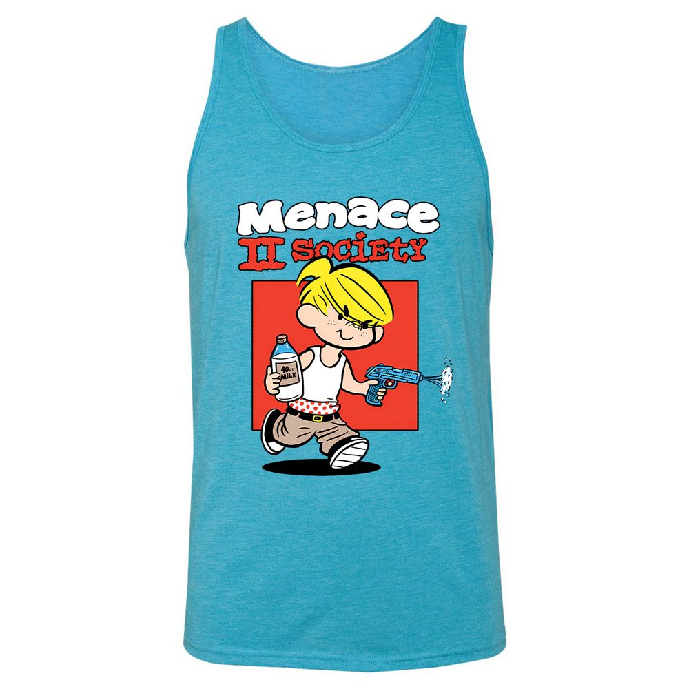 Unisex Jersey Tank - QC6HGRBA - Aqua Triblend - 3