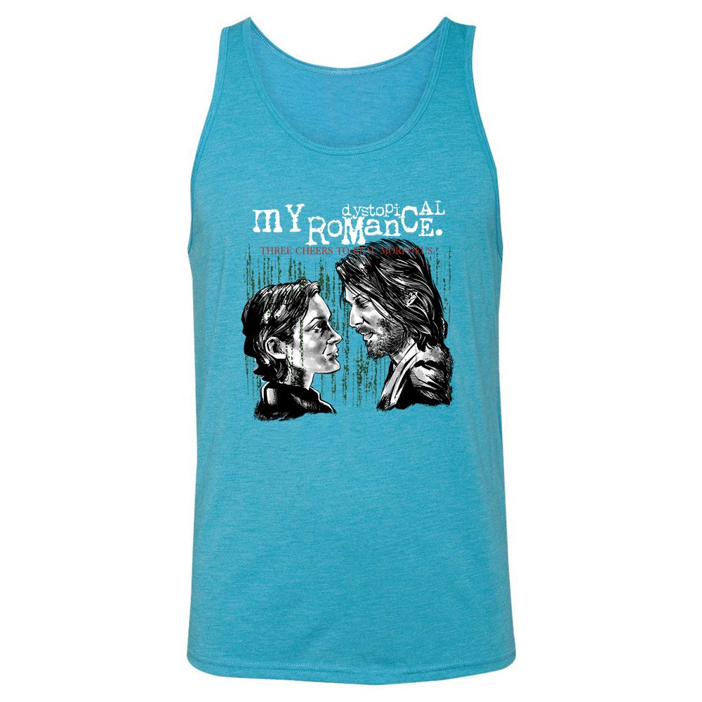 Unisex Jersey Tank - 1RMH3RPH - Aqua Triblend - 3