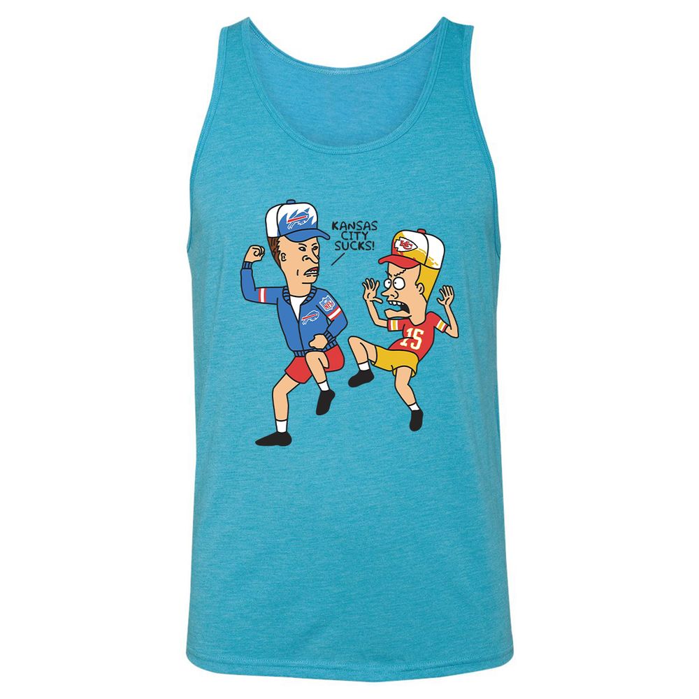 Unisex Jersey Tank - T48M2DDJ - Aqua Triblend - 3