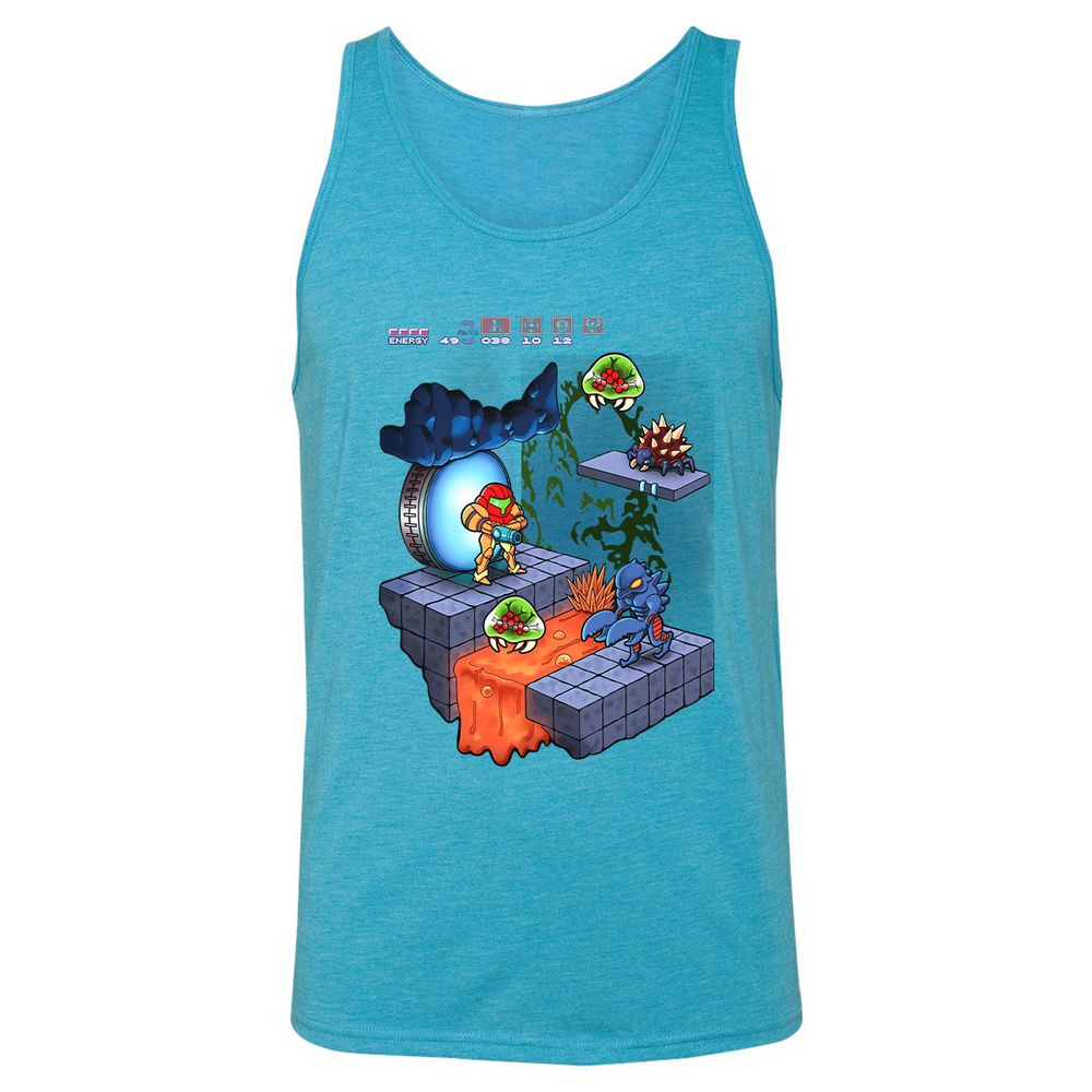 Unisex Jersey Tank - KAZ9WR86 - Aqua Triblend - 3