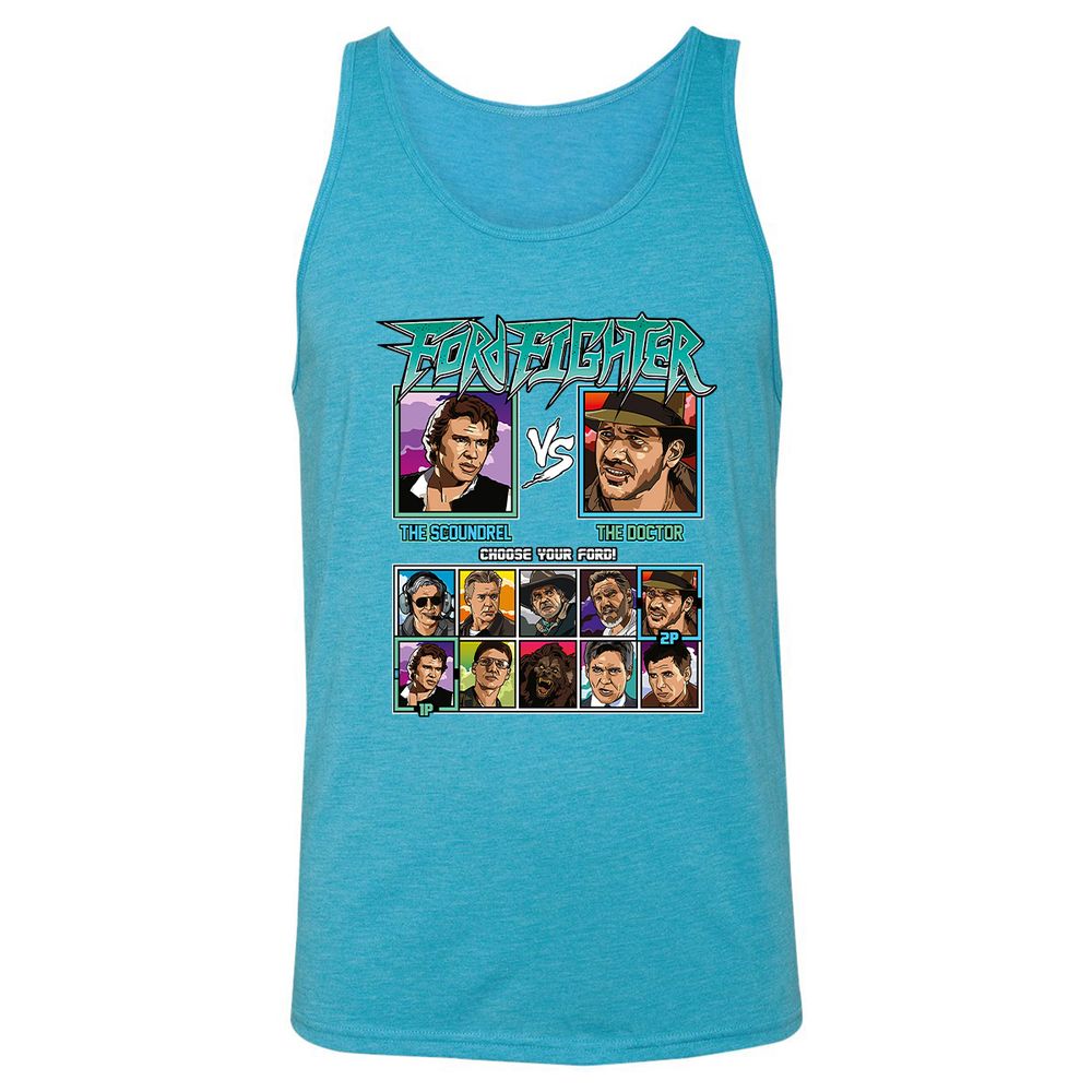 Unisex Jersey Tank - J5BZBGQW - Aqua Triblend - 3