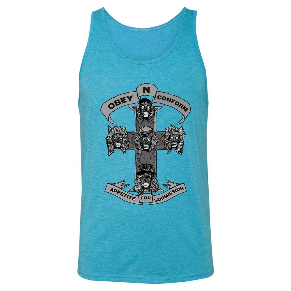 Unisex Jersey Tank - K5X6NM68 - Aqua Triblend - 3