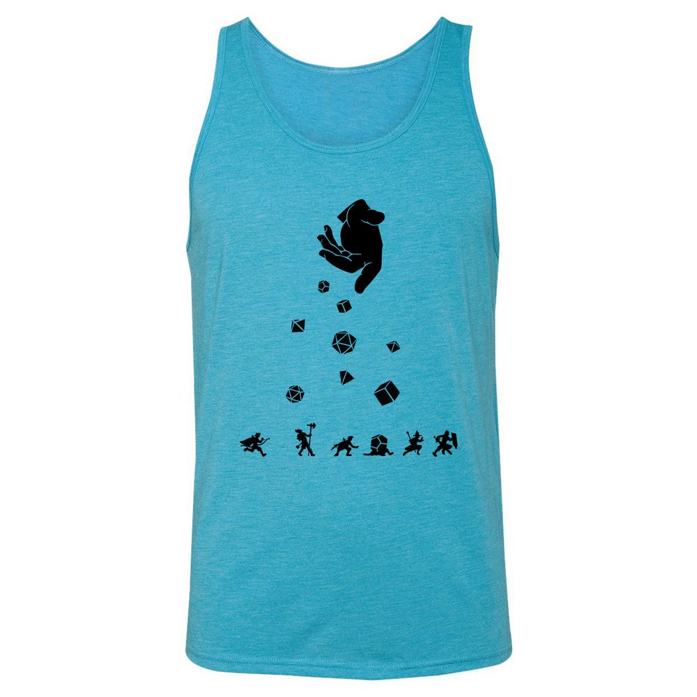 Unisex Jersey Tank - YVLBUXE6 - Aqua Triblend - 3