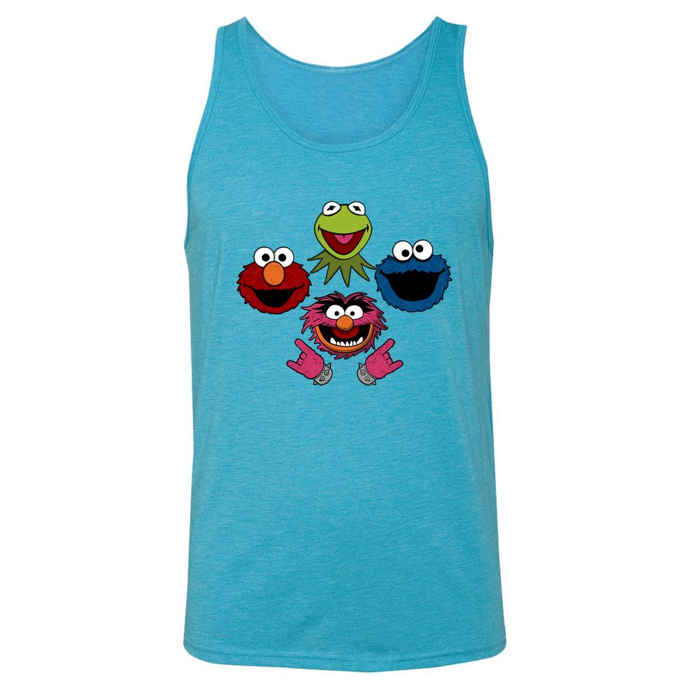 Unisex Jersey Tank - 4KZCMN9N - Aqua Triblend - 3