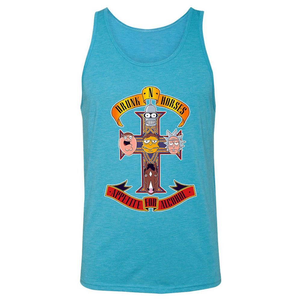 Unisex Jersey Tank - 3A3B1Z2U - Aqua Triblend - 3