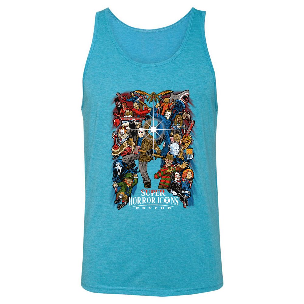 Unisex Jersey Tank - UV439D6L - Aqua Triblend - 3