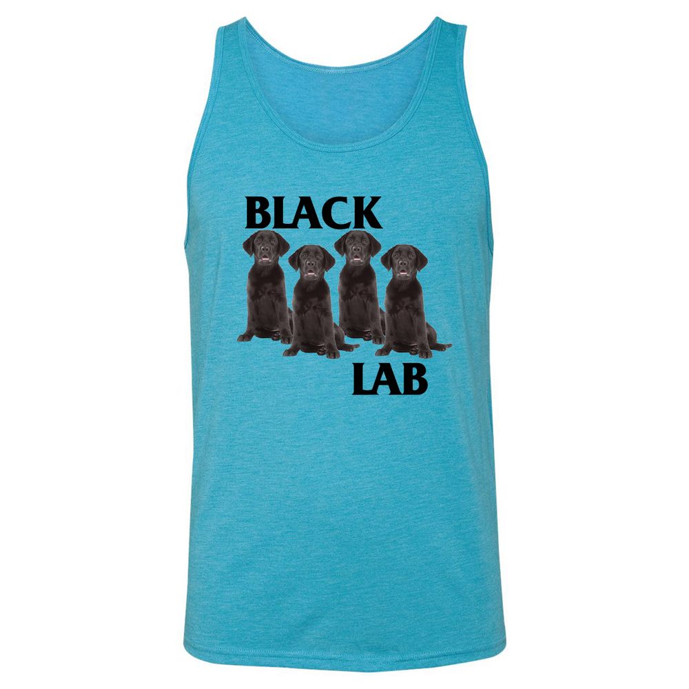 Unisex Jersey Tank - 8143XHMQ - Aqua Triblend - 3