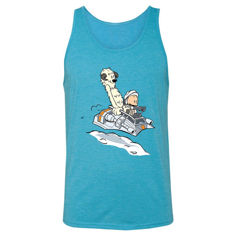 Unisex Jersey Tank - EW95UBTE - Aqua Triblend - 3