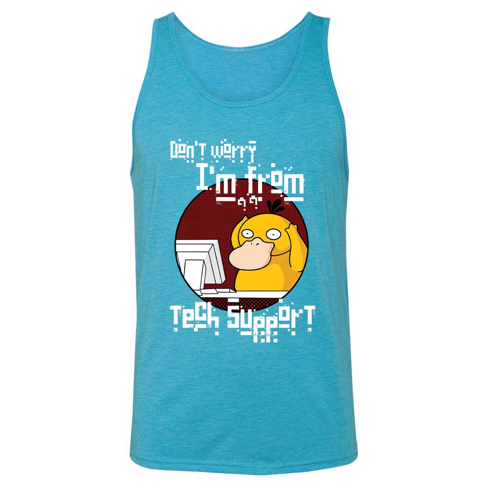 Unisex Jersey Tank - 89EMZGBD - Aqua Triblend - 3