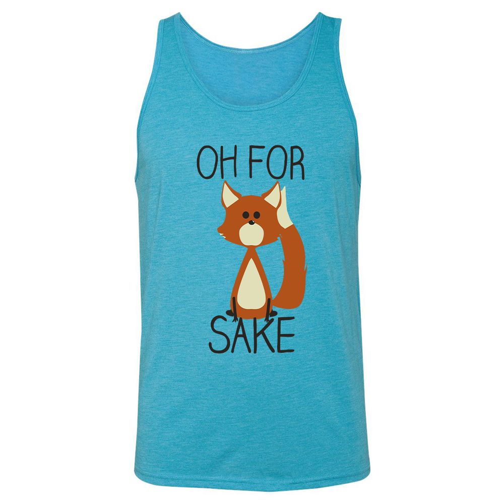 Unisex Jersey Tank - 4QUQG7D4 - Aqua Triblend - 3