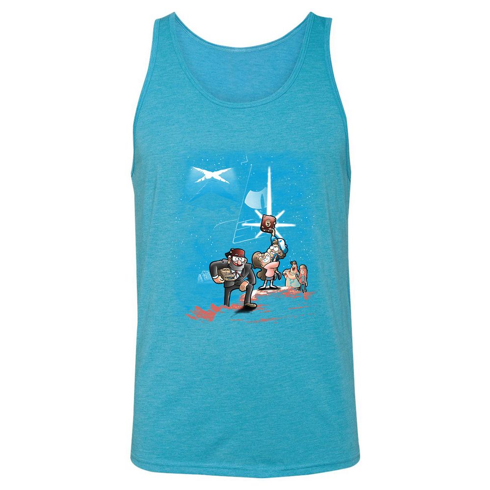 Unisex Jersey Tank - 8PH9XBTN - Aqua Triblend - 3