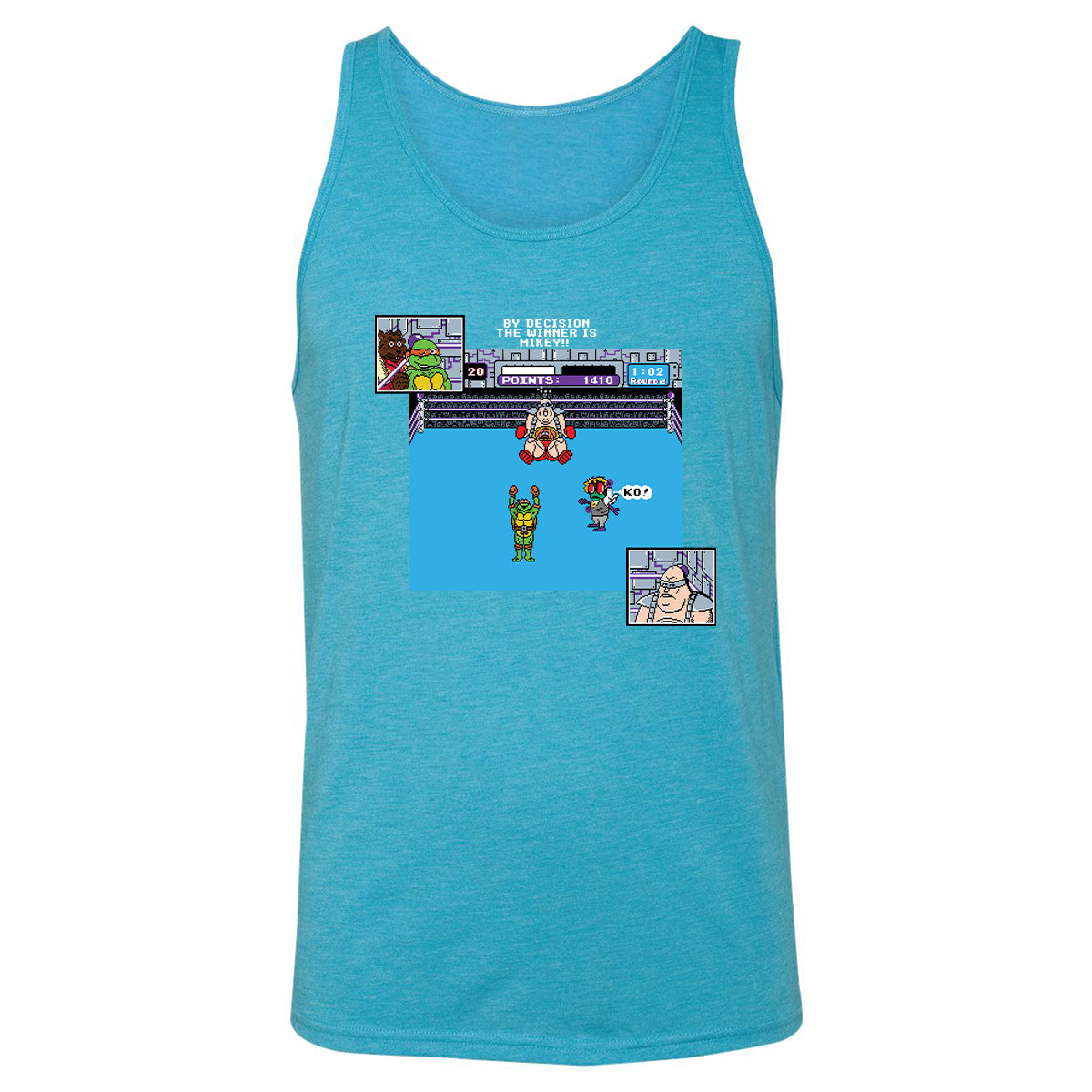Unisex Jersey Tank - QDFRU2UQ - Aqua Triblend - 3
