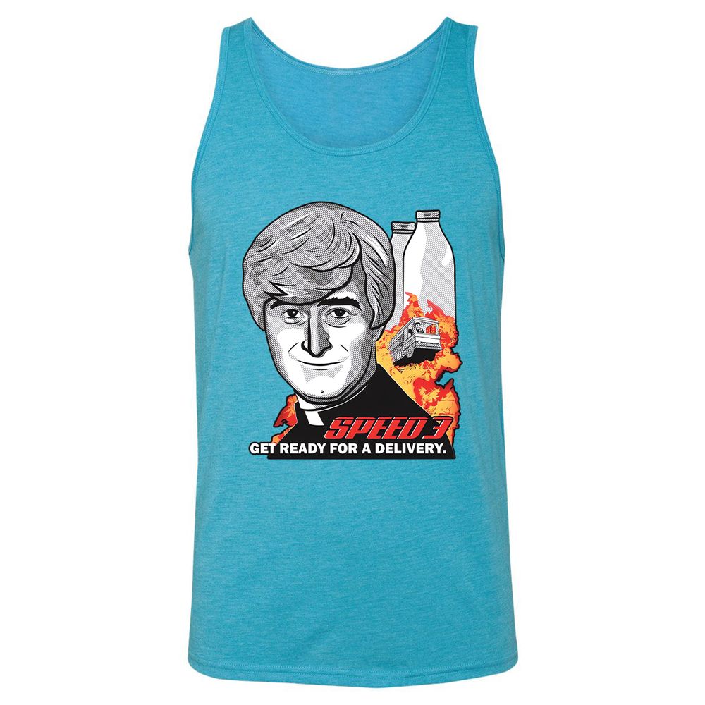 Unisex Jersey Tank - E95RBXGE - Aqua Triblend - 3